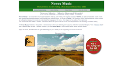Desktop Screenshot of novoxmusic.com