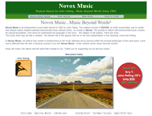Tablet Screenshot of novoxmusic.com